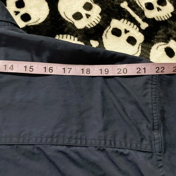 OSCAR DE LA RENTA Navy blue short-sleeve button-down shirt ~ Men's XL 1X XXL 2X - Picture 10 of 10